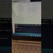 The Morse Code SOS Compiled And Uploaded In The Arduino Uno AVR Microcontroller ATMeL Atmega328 P