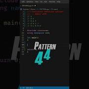 PATTERN 44 Continuous Alphabet Triangle Pattern In C Programming Shorts