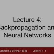 Lecture 4 Introduction To Neural Networks