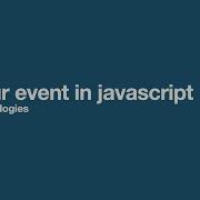 Onblur Event In Javascript