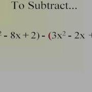 Beginning Algebra Adding Subtracting Polynomials