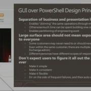 PDC 2009 Building Your Administration GUI Over Windows PowerShell