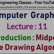 CGMM Video 11 Midpoint Circle Drawing Algorithm Introduction In Hindi English