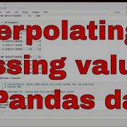 Interpolating Missing Values NaN In Pandas Data Frames