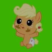 Baby Applejack Green Screen Ponies