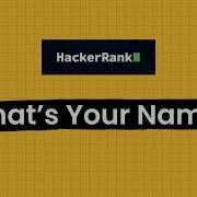 Hackerrank Solution What S Your Name 13