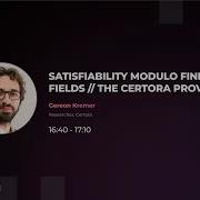 Satisfiability Modulo Finite Fields The Certora Prover Gereon Kremer