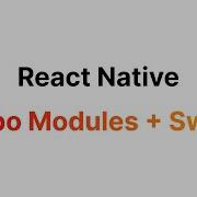 Swift And React Native Turbo Modules