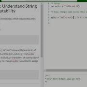 Basic JavaScript Understand String Immutability Free Code Camp Dani