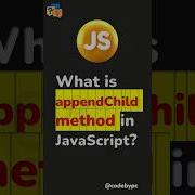 Append Child Method In JavaScript Shorts Javascript