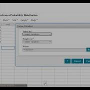 StatCrunch Calculate Mean And Standard Deviation Of A Probability Distribution