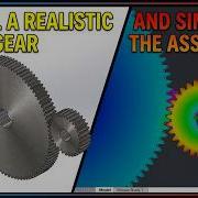 SOLIDWORKS Tutorial Model A Spur Gear Assembly FEA Stress Displacement Analysis