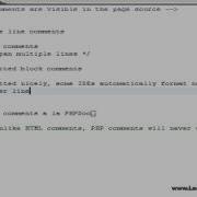Learn PHP Tutorial Level 1 Chapter 4 Comments