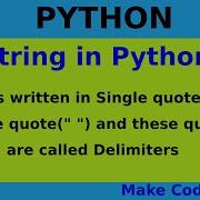 String In Python