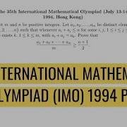 35th International Mathematical Olympiad IMO 1994 Hong Kong Day 1 Problem 1