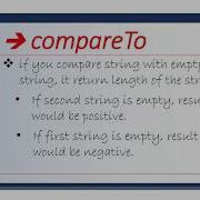 13 CompareTo Method In String Class In Java HINDI
