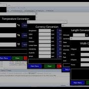 Unit Converter Using Java GUI 5 Frame Source Code