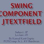 Swing Components JTextField