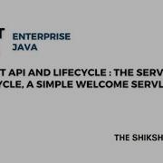 Servlet API And Lifecycle Java Servlet API Bscit Bsccs Computerscience