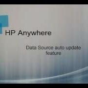 Data Source Update In HP Anywhere