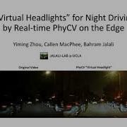 Real Time PhyCV On The Edge As Virtual Headlights