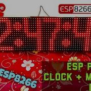 ESP8266 DMD Clock And Message Display Easy DIY Advertising Display Arduino Bluetooth DMD