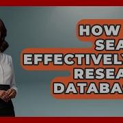 How Do I Search Effectively On Research Databases High School Toolkit