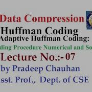 Encoding Procedure Numerical With Solution Lec 07 Adaptive Huffman Coding