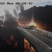 The Moment Missiles Struck Kyiv S Glass Bridge