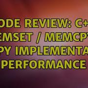 Code Review C Memset Memcpy Strcpy Implementation Performance 2 Solutions