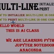 Multi Line Statement Multi Line Print Python 3 Urdu Hindi