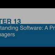 SBNM 5450 Chapter 13 Understanding Software A Primer For Managers