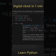 Create Digital Clock Using Python Python Pythontricks Pythonprogramming Coding