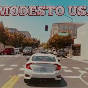 Downtown Modesto California Drive Tour