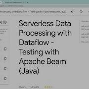 Serverless Data Processing With Dataflow Testing With Apache Beam Java Qwiklabs Googlecloud