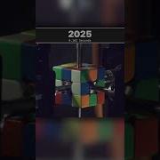 Rubik S Cube Robot World Record Progression Rubikscube Robotics Puzzle