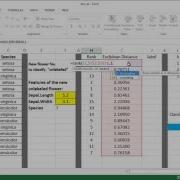 KNN Machine Learning Algorithm Excel