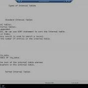 59 ABAP Programming Types Of Internal Tables Standard Internal Table Part1