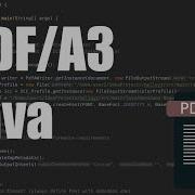 Create PDF A With Java Itext5