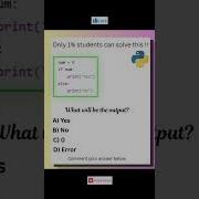 Can You Guess The Output Only 1 Get It Right Shorts