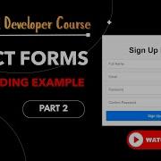Учебное пособие по React Forms с демонстрацией кода Управляемые компоненты в React React JS F