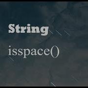 Python String Isspace