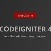 1 0 How To Create Codeigniter4 Project Using Composer On Windows
