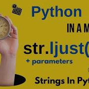 Str Ljust Width Fillchar Left Justify Python Strings With Padding