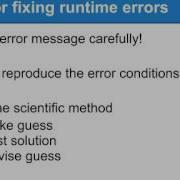 Debugging Programs