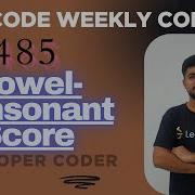 Vowel Consonant Score Leetcode 3813 Weekly Contest 485 Java Code Developer Coder