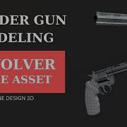 Blender Gun Modeling REVOLVER Game Asset Free Tutorial Blender 3 6