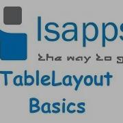 05 Isapps Android Application Development TableLayout Basics