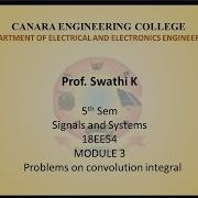 VTU SS 18EE54 M2 L5 Problems On Convolution Integral