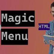 How To Create Magic Menu Icon Vertical Tab Menu HTML